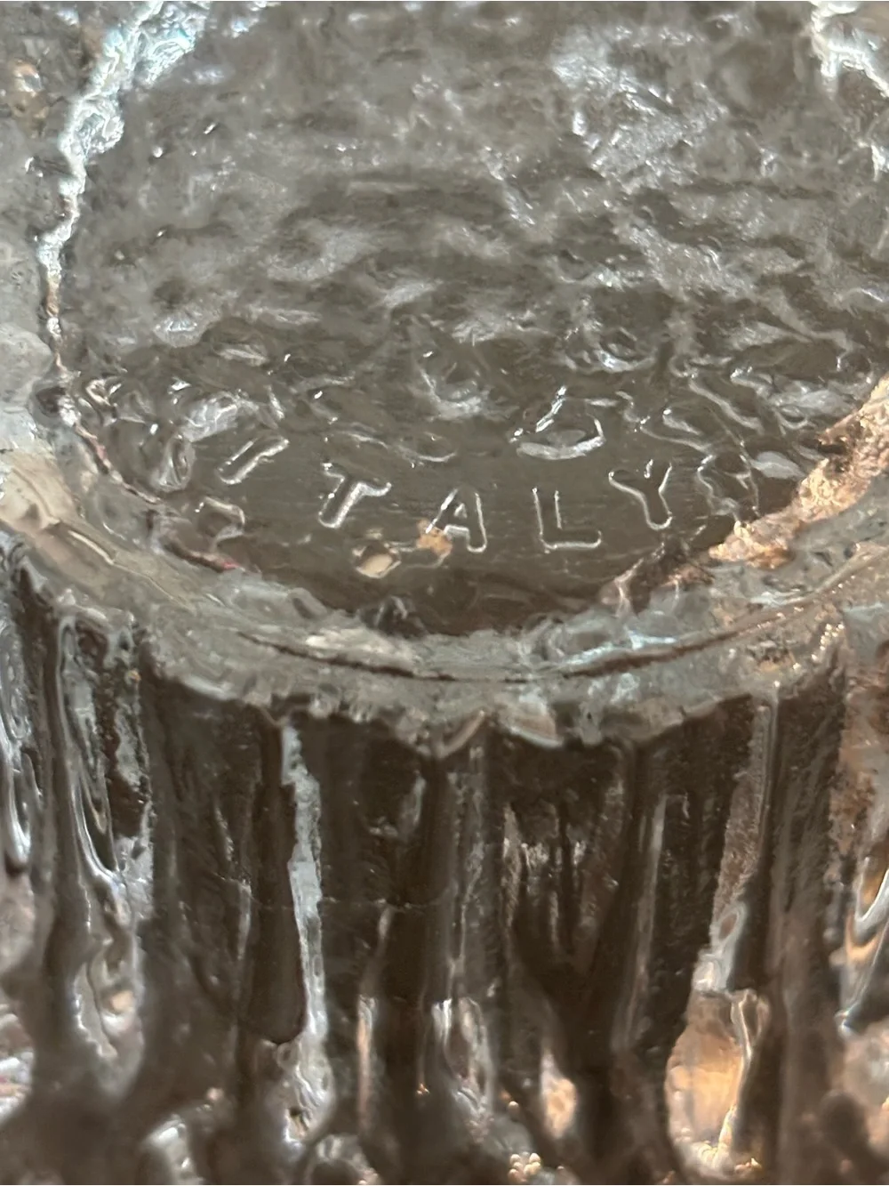 Vintage Iittala Miranda Clear Glass Votive Holder Bowl Heikki Orvola Finland